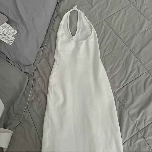 Meshki Wynn Floral Knit Midi Dress - White - Picture 12 of 12